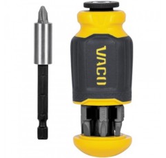 VAC1080 다중 비트 스터비 드라이버, 임팩트 드라이버, 8-in-1 조정 가능한 자석 도구(십자형, 일자형 및 정사각형 비트 포함)