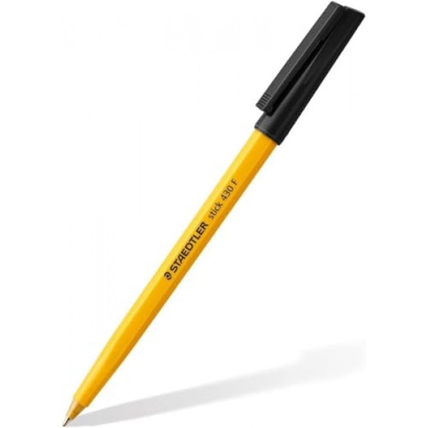 STAEDTLER Fine 0.3mm 430 스틱 볼펜 필기용 펜 스무스 - 검정 및 파랑 잉크(6)