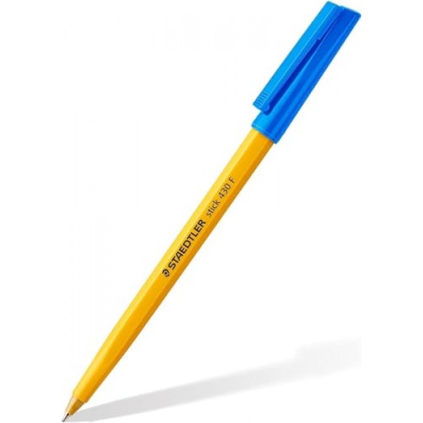 STAEDTLER Fine 0.3mm 430 스틱 볼펜 필기용 펜 스무스 - 검정 및 파랑 잉크(6)