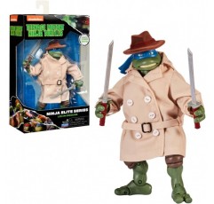 NINJA TURTLES, 15cm 관절 그림, Elite 컬렉션의 입상, Leonardo, 4세 이상 어린이용 장난감, Giochi Preziosi T00001