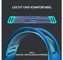 로지텍 G733 LIGHTSPEED 무선 게이밍 헤드셋, 헤드밴드, LIGHTSYNC RGB, Blue VO!CE 마이크 기술, PRO G 스피커, 초경량, 29시간 배터리 수명, 20m 범위 - Blue Blue G733