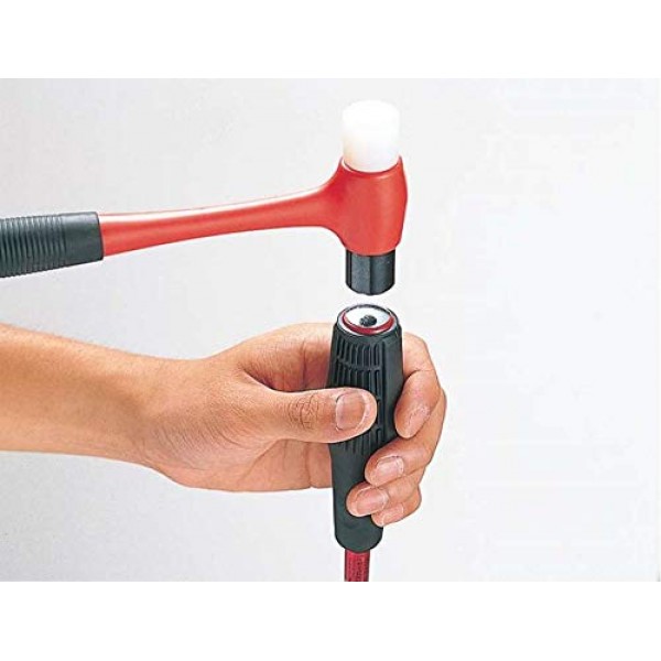 ANEX 수동 임팩트 드라이버, 나사 추출 도구, 부러진 나사도 회전할 수 있는 자석 팁이 있는 십자 드라이버, 나사 추출기 및 십자 드라이버 도구(PH2 x 100mm), 일본산