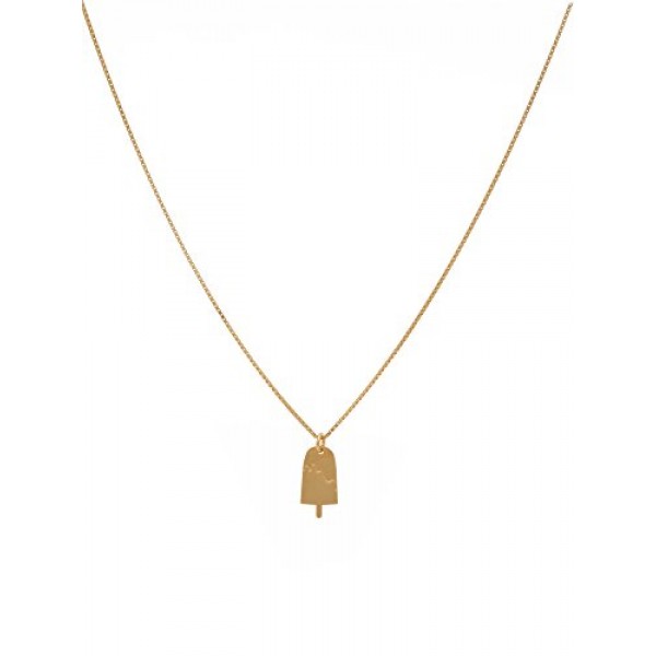 Malaika Raiss 여성용 펜던트 목걸이 24 캐럿 금 도금(음식 및 음료), 황동, 보석 없음