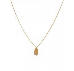 Malaika Raiss 여성용 펜던트 목걸이 24 캐럿 금 도금(음식 및 음료), 황동, 보석 없음