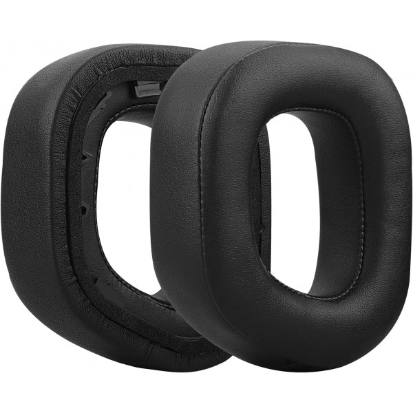 Corsair HS80 RGB 무선 헤드폰 이어패드, 헤드셋 이어패드, 이어컵 수리 부품(검은색)용 Geekria Comfort 단백질 가죽 교체용 이어패드
