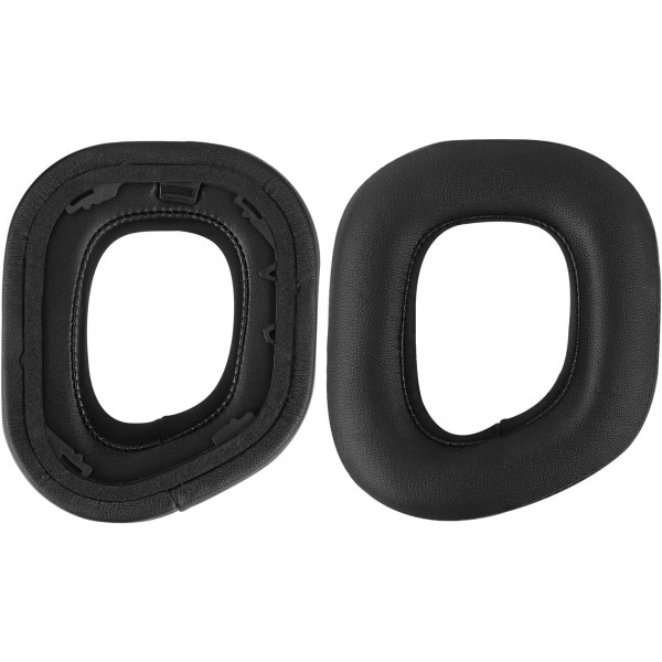 Corsair HS80 RGB 무선 헤드폰 이어패드, 헤드셋 이어패드, 이어컵 수리 부품(검은색)용 Geekria Comfort 단백질 가죽 교체용 이어패드