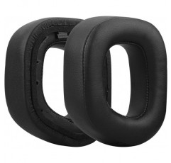 Corsair HS80 RGB 무선 헤드폰 이어패드, 헤드셋 이어패드, 이어컵 수리 부품(검은색)용 Geekria Comfort 단백질 가죽 교체용 이어패드