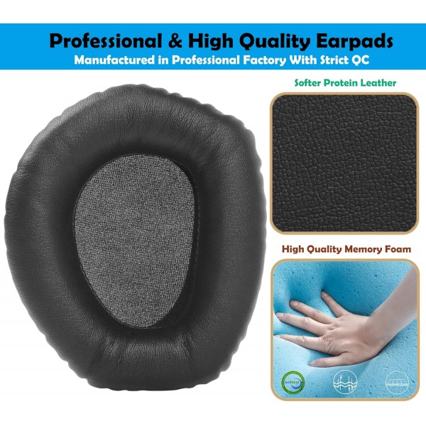 Sennheiser HDR175/HDR165/HDR185/HDR195 RF 무선 헤드폰과 호환되는 DowiTech Premium HDR175 헤드폰 이어 패드 헤드셋 교체 용 이어 패드