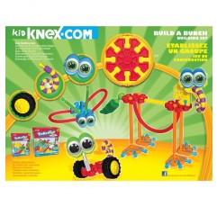 Kid K'NEX Build A Bunch Set 30 Model Kids 건설 완구, 동물, 캐릭터 및 자동차 장난감 모델, 창의적 놀이용, 조립 완구는 3세 이상 어린이에게 적합 기본 재미 85422A