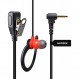 UAYESOK 워키토키 이어폰, 양방향 라디오 헤드셋 Motorola Talkabout용 1핀 2.5mm 잭 G 모양 안전 이어폰 TLKR T92 H20 T60 T80 T82 XT180 PTT 마이크가 있는 양방향 라디오(2개 팩)
