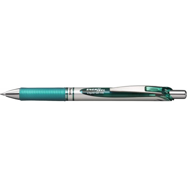 Pentel BL77 젤 롤러볼 펜 EnerGel with Push Mechanism, 3개들이 팩, 0.7mm(청록색)