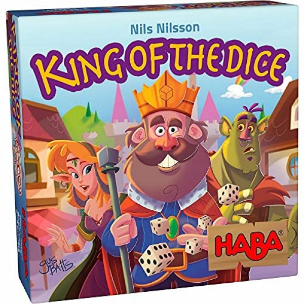 HABA King of The Dice - 8세 이상 어린이를 위한 까다로운 기술과 행운 경쟁 게임(Made in Germany)