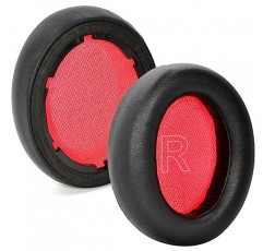 Life Q10 이어 패드 교체용 이어 쿠션 폼 소프트 이어패드 Anker Soundcore와 호환 Life Q10 / Q10 BT 헤드폰 이어 쿠션(블랙/레드)