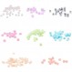 Craftdady 12500pcs 12/0 유리 씨앗 비즈 2mm 실론 라운드 느슨한 스페이서 공예에 대 한 혼합 색상 보석 만들기 혼합 색상-1 12/0 - 2mm
