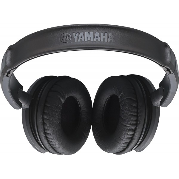 Yamaha HPH-100B 헤드폰, 블랙 - 독특한 사운드와 다이내믹한 사운드를 위한 폐쇄형 온이어 헤드폰 - Yamaha 키보드 및 디지털 피아노용 액세서리로 이상적 블랙 싱글