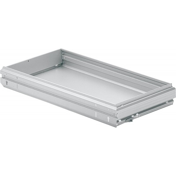 HETTICH 9007215 Systema Top 2000 와이드 서랍, 본체 폭 800mm 스틸 알루미늄 효과, 실버