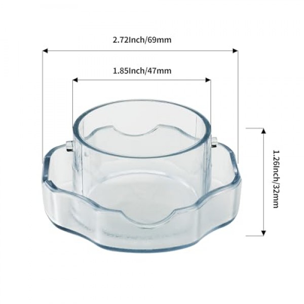 Vitamix 64oz 로우 프로파일 컨테이너, Pro 750 모델, VM0158, VM0103, 7500 시리즈용 뚜껑 플러그 교체 부품 2팩, Vitamix 300 Professional 시리즈에 적합