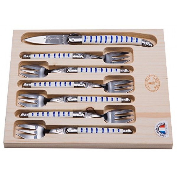 Jean Dubost 컬렉션 굴 세트, 스테인리스 스틸 칼날, 7개 세트, 마리니에르