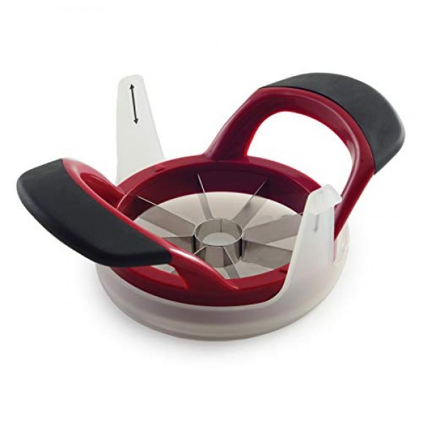 Norpro Grip EZ 과일 웨저, 8개 섹션, 빨간색