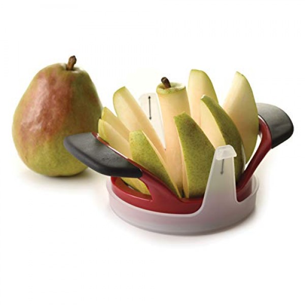 Norpro Grip EZ 과일 웨저, 8개 섹션, 빨간색