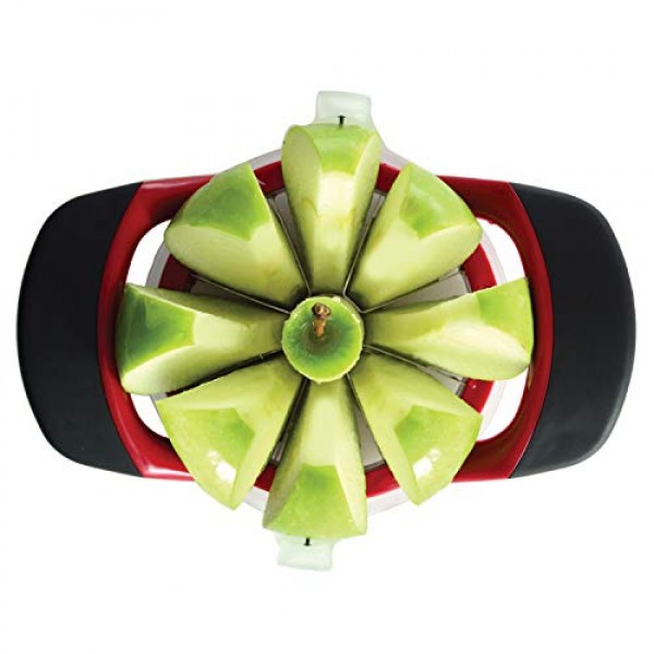 Norpro Grip EZ 과일 웨저, 8개 섹션, 빨간색