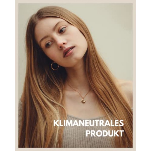 GD GOOD.designs EST. 2015 18캐럿 골드 문자 목걸이 - 방수 I A-Z 펜던트 I 이니셜 문자 체인이 있는 여성을 위한 피부 친화적인 목걸이