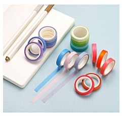 LdawyDE Washi 테이프 레인보우 Washi 60 롤 Washi 마스킹 테이프 세트 예술 공예용 색상 테이프 페인팅 교체 라벨 코딩 도체 테이프(60색)