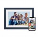 YOUYU 디지털 액자 10인치 WiFi, 터치 전자 액자, 16GB 메모리를 갖춘 디지털 액자, Frameo 앱을 통해 어디서나 사진 슬라이드쇼 및 비디오 공유 - 블루