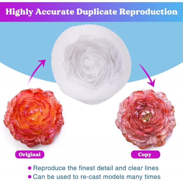 LET'S RESIN 액체 실리콘 고무, 21.16oz/625ml 실리콘 몰드 제작용 반투명 실리콘, DIY 수지 몰드, 몰드 제작, 공예, 보석 제작용 1:1 비율 실리콘 21oz