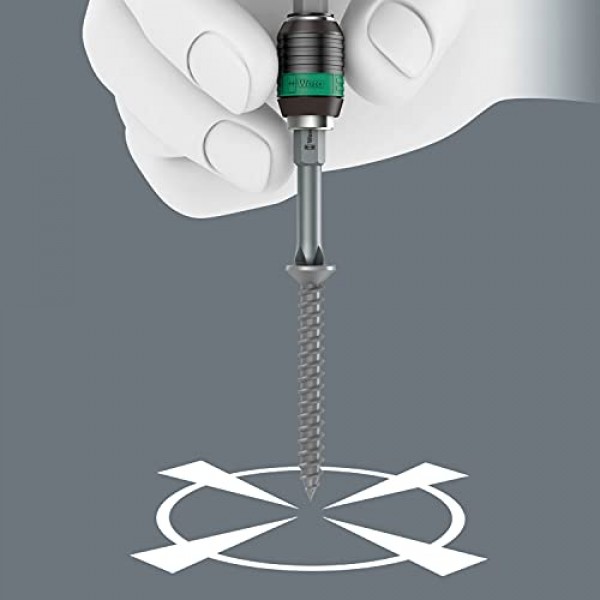 Wera 05051272001 비트 홀더 813 R(퀵 릴리스 척 포함) 1/4x90mm