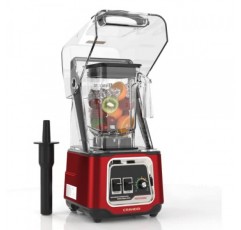 CRANDDI 조용한 스무디 블렌더, 탈착식 쉴드가 있는 전문 조리대 블렌더, 2200W 강력한 모터, 셰이크 및 스무디용 52온스 BPA 프리 용기, 셀프 클리닝 K80(빨간색)