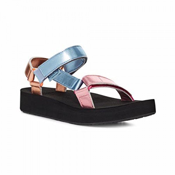 Teva 여성용 미드폼 유니버설 쉬머 샌들