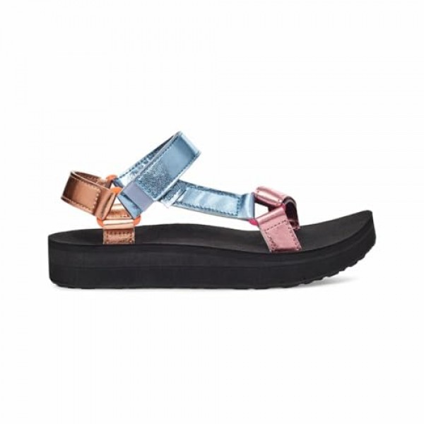 Teva 여성용 미드폼 유니버설 쉬머 샌들