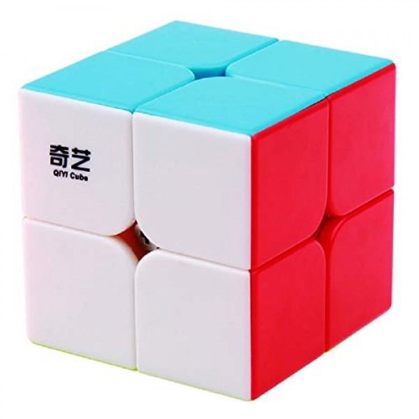 BestCube 2x2 큐브 Qidi 2x2x2 스피드 큐브 스티커 없는 퍼즐 큐브 (Qidi 버전)