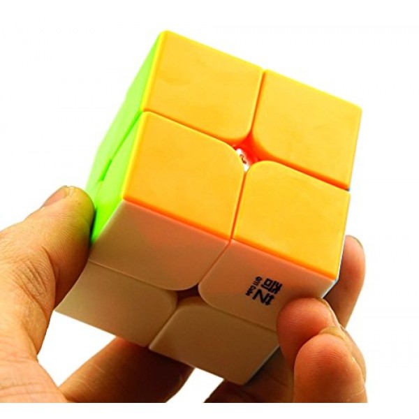 BestCube 2x2 큐브 Qidi 2x2x2 스피드 큐브 스티커 없는 퍼즐 큐브 (Qidi 버전)