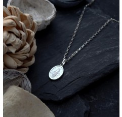 Alexander Castle 스털링 실버 기적의 메달 목걸이(14mm) 18