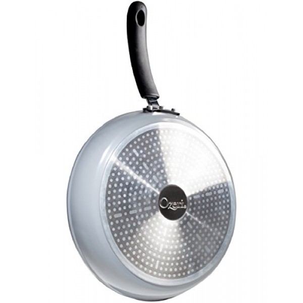 100% APEO 및 PFOA가 없는 독일산 돌 유래 논스틱 코팅 처리된 Ozeri의 12인치 돌 프라이팬