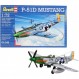 Revell 모델 키트 항공기 1:72 - 1:72 축척의 P-51D Mustang, 레벨 3, 많은 세부 사항이 포함된 충실한 복제품, 04148
