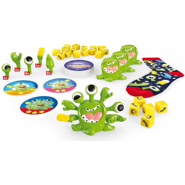 Goliath - La Sockette de Espace - 속도 및 반사 게임 - 파티 게임 - 가족 또는 친구와 함께 플레이 - 2~4인용 - 7세 이상 어린이용