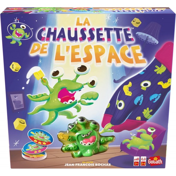 Goliath - La Sockette de Espace - 속도 및 반사 게임 - 파티 게임 - 가족 또는 친구와 함께 플레이 - 2~4인용 - 7세 이상 어린이용