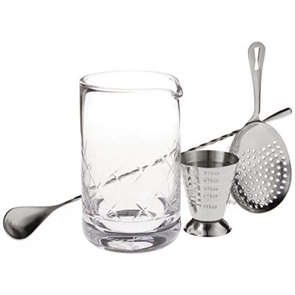 Barfly 클래식 칵테일 교반 세트, 스테인리스 스틸(M37132)