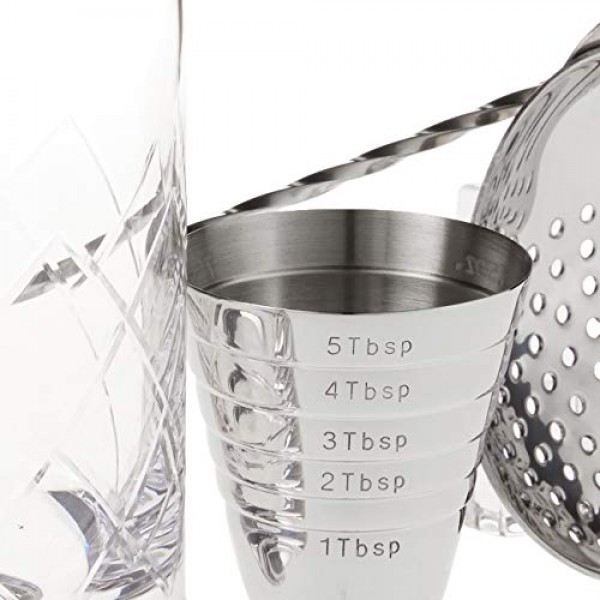 Barfly 클래식 칵테일 교반 세트, 스테인리스 스틸(M37132)