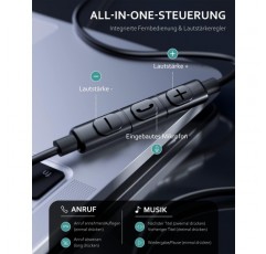 Samsung S23 S22 Ultra S21 S20 A54 A53 A33용 마이크가 있는 USB C 헤드폰, 헤드폰 소음 차단 USB C 헤드셋 인이어 헤드폰 Google Pixel 7 Pro OnePlus 11 Pro iPad 10용 케이블 유형 C 이어폰