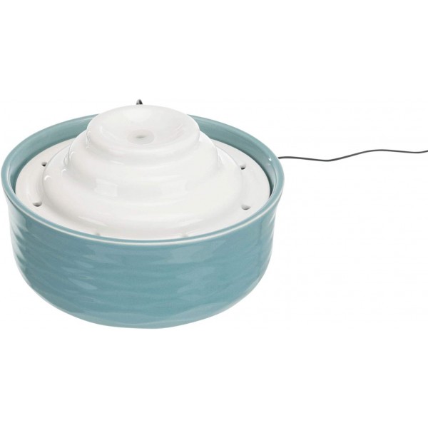 TRIXIE 24450 Vital Falls 식수대, 세라믹, 1.5리터, 블랙