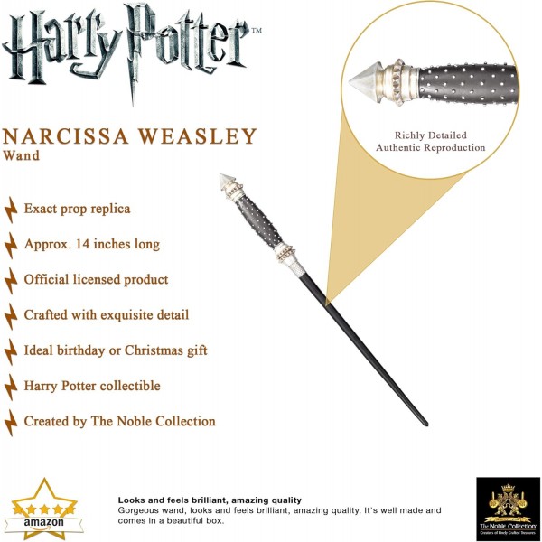 고귀한 컬렉션 Harry Potter Zauberstab-Replik Narcissa Malfoy 38 cm