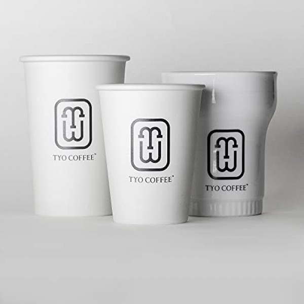 TYO COFFEE 일본 전통 하사미야키 이중벽 도자기 컵 (260ml)