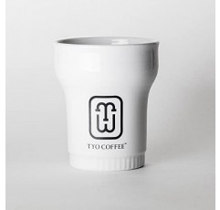 TYO COFFEE 일본 전통 하사미야키 이중벽 도자기 컵 (260ml)