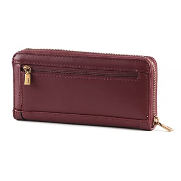 Guess Ladies Abey SLG 라지 지퍼 A 여행용 액세서리 지갑, 블랙