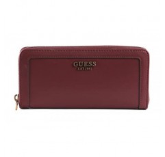 Guess Ladies Abey SLG 라지 지퍼 A 여행용 액세서리 지갑, 블랙