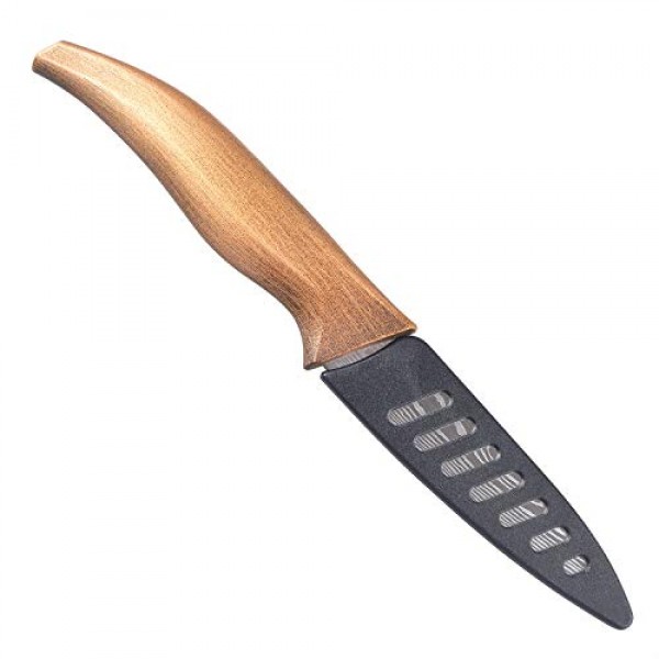 Wolf War 매트 블랙 티타늄 도금 스테인리스 스틸 주방 나이프 세트, 셰프 주방 나이프 세트 전문가용(8 셰프 나이프, 7 유틸리티 나이프, 5 과일 나이프, 3.5 패링 나이프, 